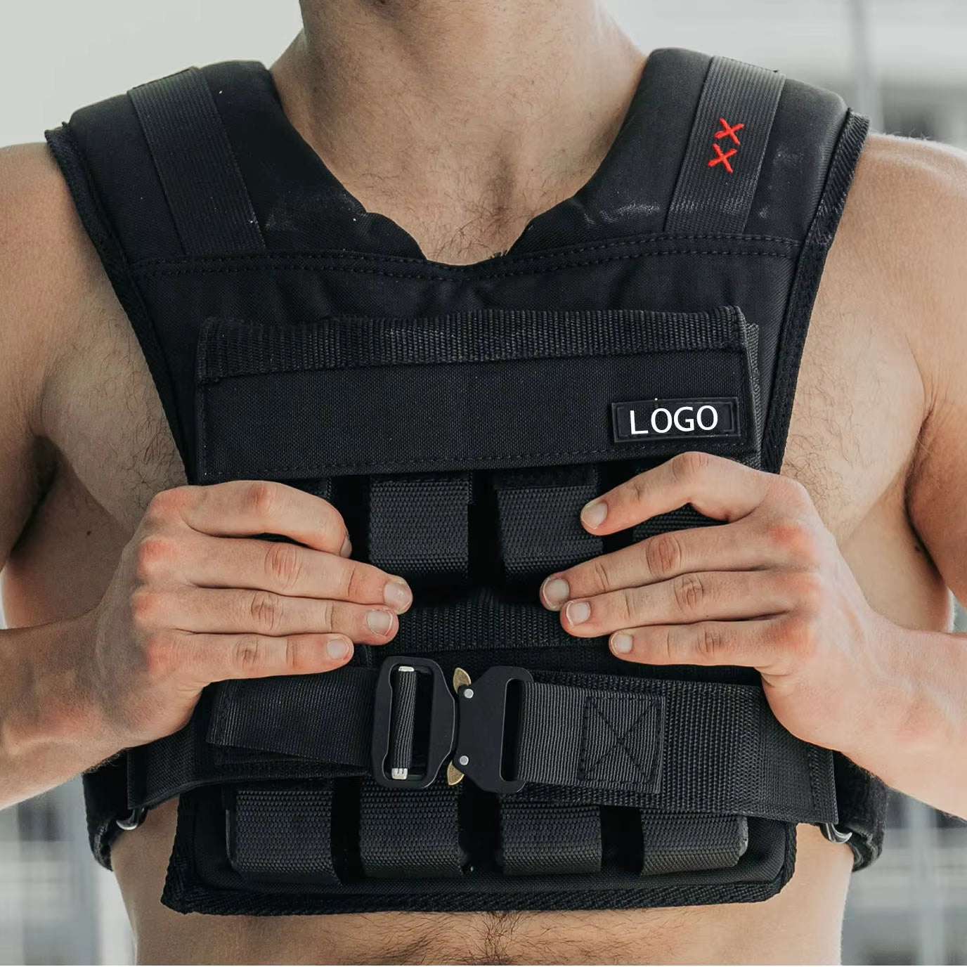 Strength Training Fitness Weighted Vest High Quality Home Gym Outdoor Running Tactical Training Adjustable Weight Vests